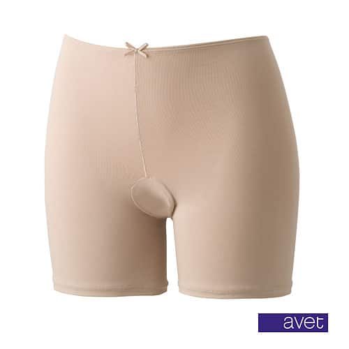 AVET dames short met lange pijp beige