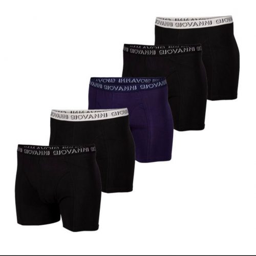 Giovanni 5-pack herenboxer, type Classic Black